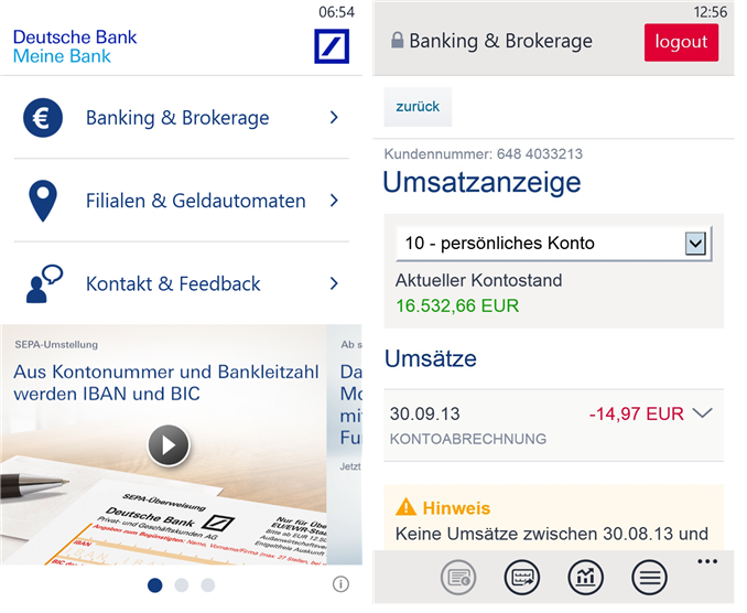 Germany S Largest Deutsche Bank Brings Three Native Apps To Windows Phone Store Nokiapoweruser