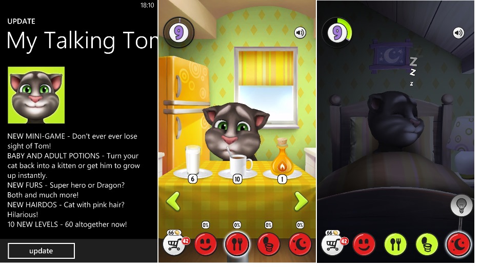 My Talking Tom game updated with new mini game and bug fixes -  Nokiapoweruser