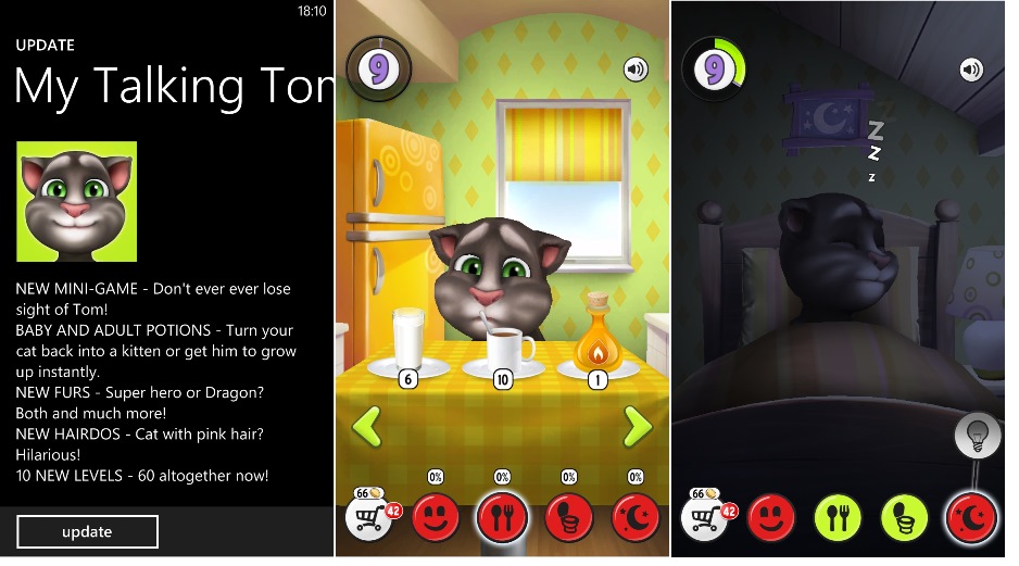 My Talking Tom For Windows Phone Updated With Snowy Surprise More