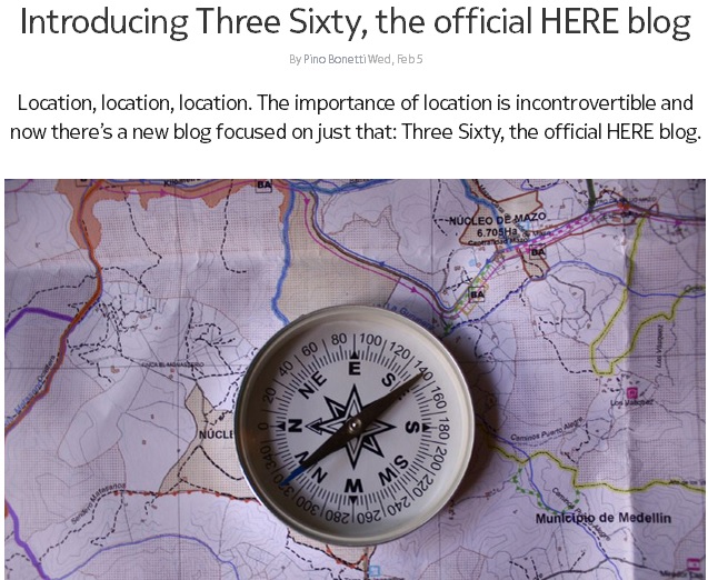HERE gets new blog. Is the separation time nearing?