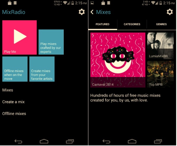 nokia music player android