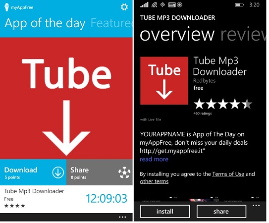 Tube MP3 downloader goes free for limited time at Windows 