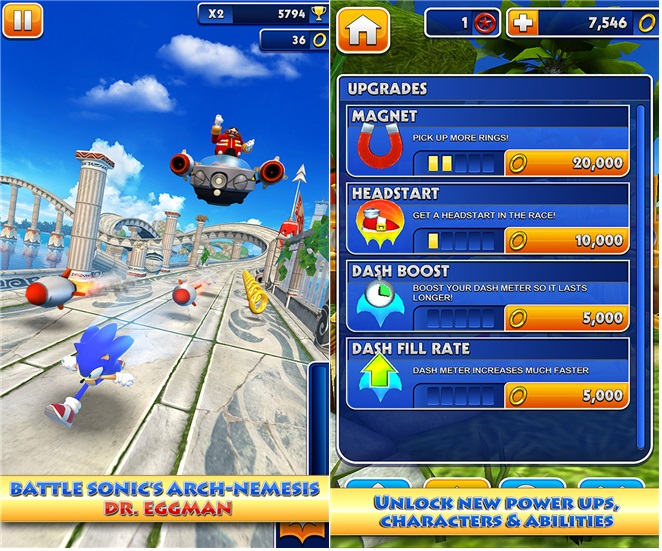 Sonic Dash rushes endlessly to Windows Phone store - Nokiapoweruser