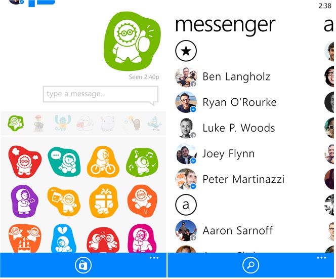 Facebook Messenger For Windows Phone Updated With New Features.