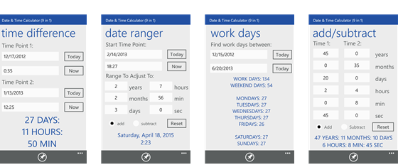Discard tailor Recommendation Date & Time Calculator (9 in 1) goes free as the myAppFree app of the day  for limited time - Nokiapoweruser