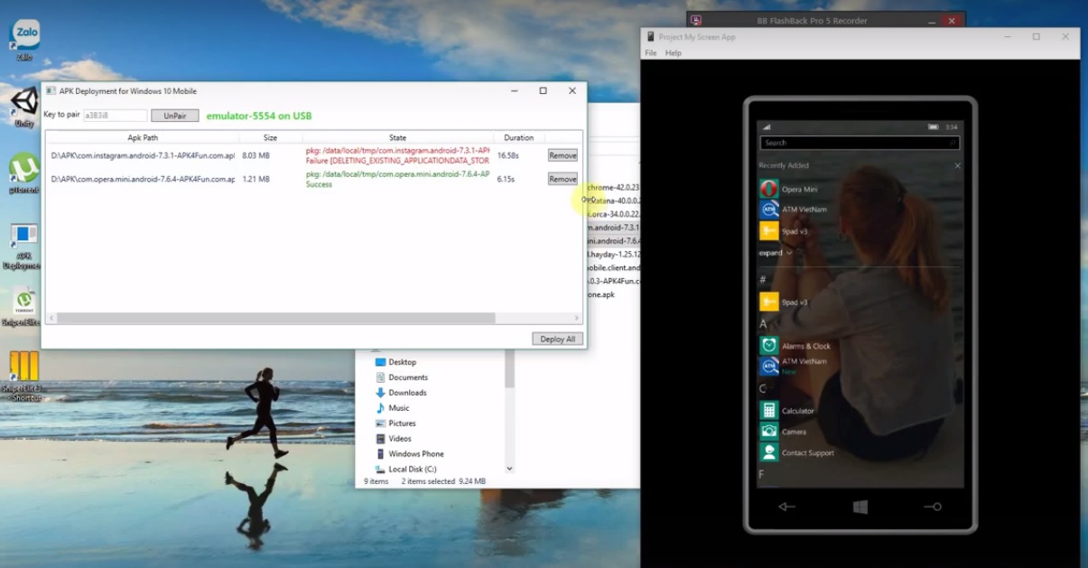 windows 10 apk android