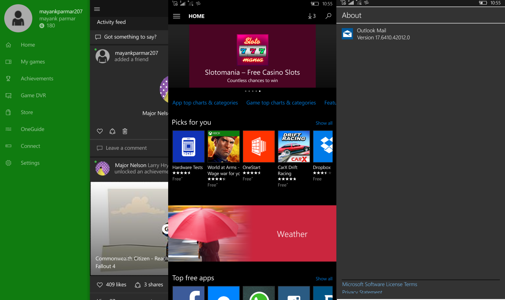 Windows 10 Mobile Xbox app gets updated in Store