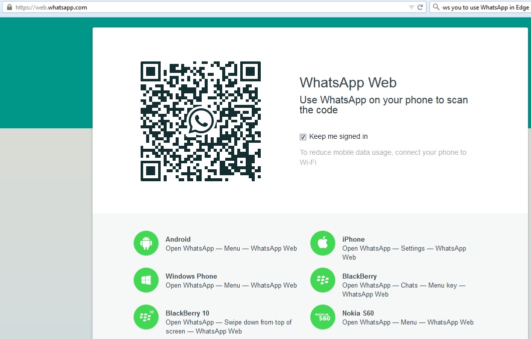 whatsapp web app for desktop