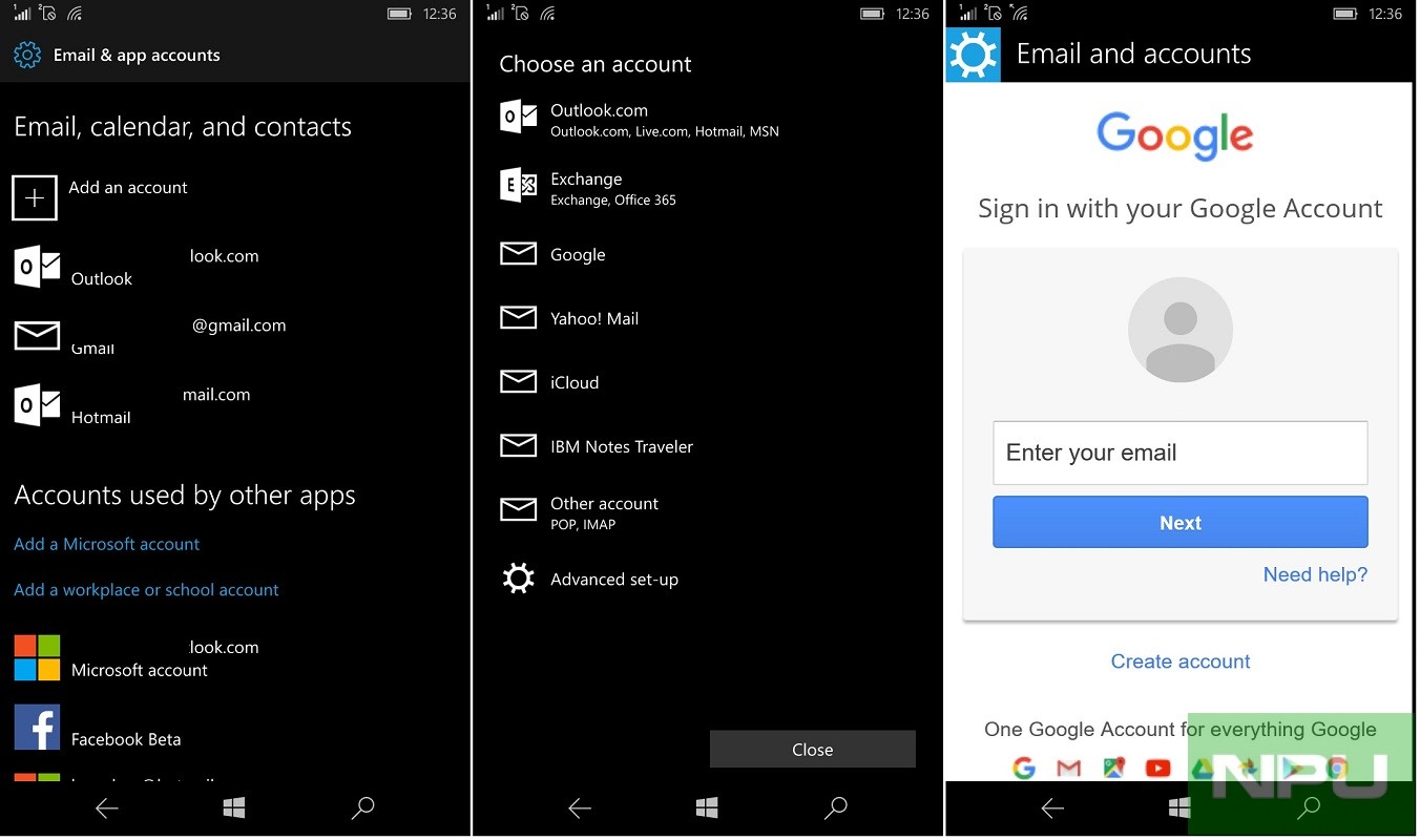 How To Use Gmail Account On Windows 10 Mobile In Linked Inboxes