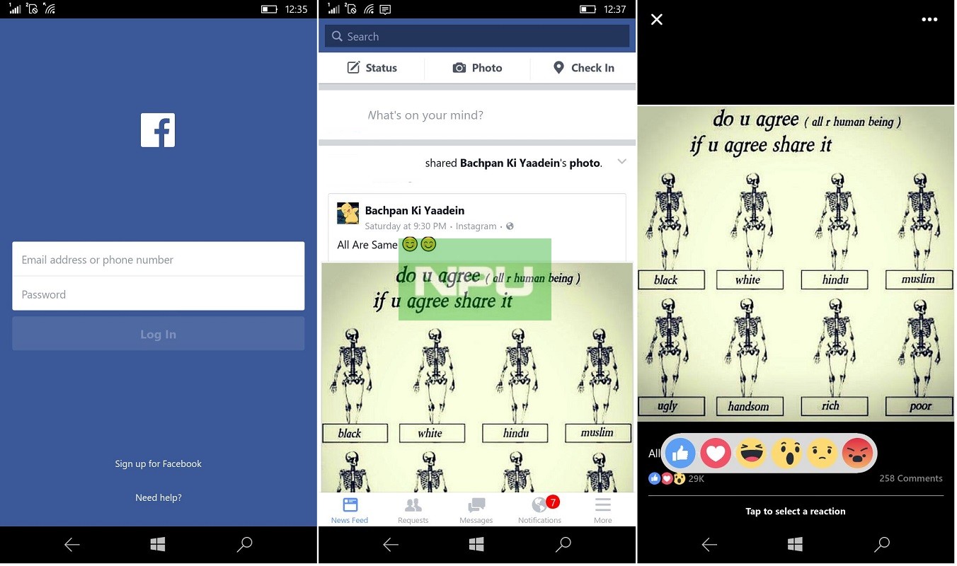 Official Facebook App For Windows 10 Mobile Download Screenshots