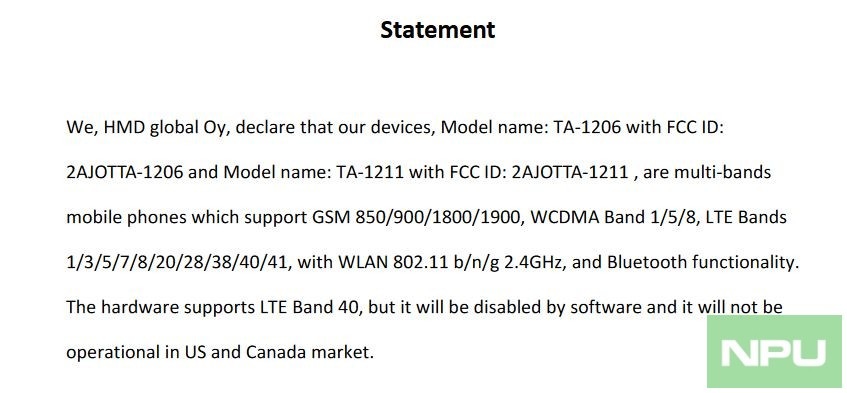 nokia ta 1211 specs