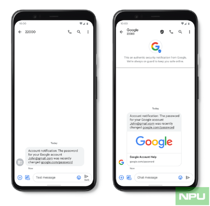 Android verified SMS & spam