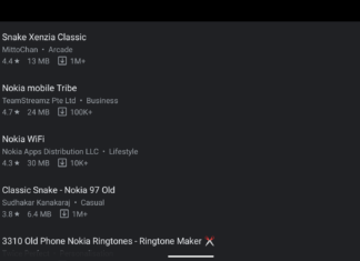 App search results in Google Play Store show download count & size now