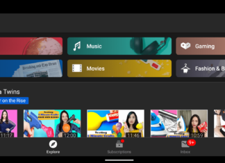 YouTube Android app receiving the new Explore tab replacing trending tab. Details inside