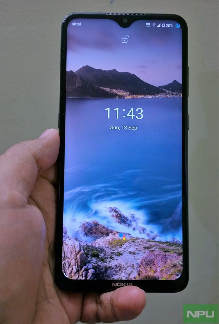 Nokia 5.3 lock screen