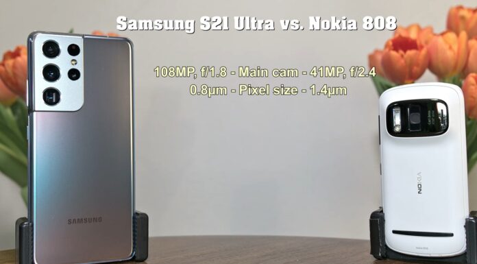 Nokia 808 PureView vs Samsung Galaxy S21 Ultra 5G, another interesting camera comparison