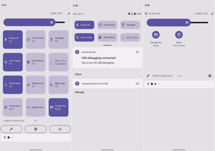Android 12 DP3 UI changes