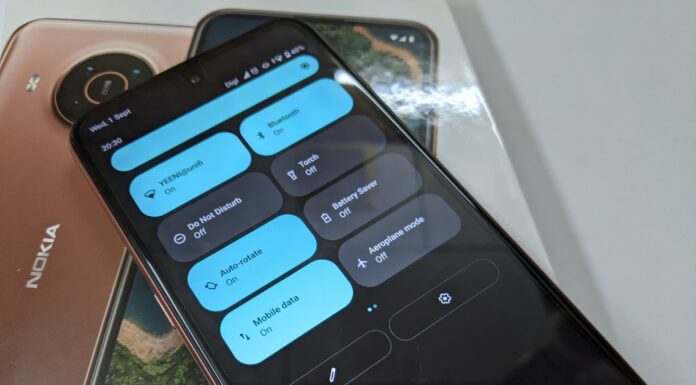 Nokia X20 5G + Android 12 Beta