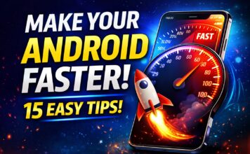 “Android phone speed boost tips showing faster performance with animation settings and optimization tricks”