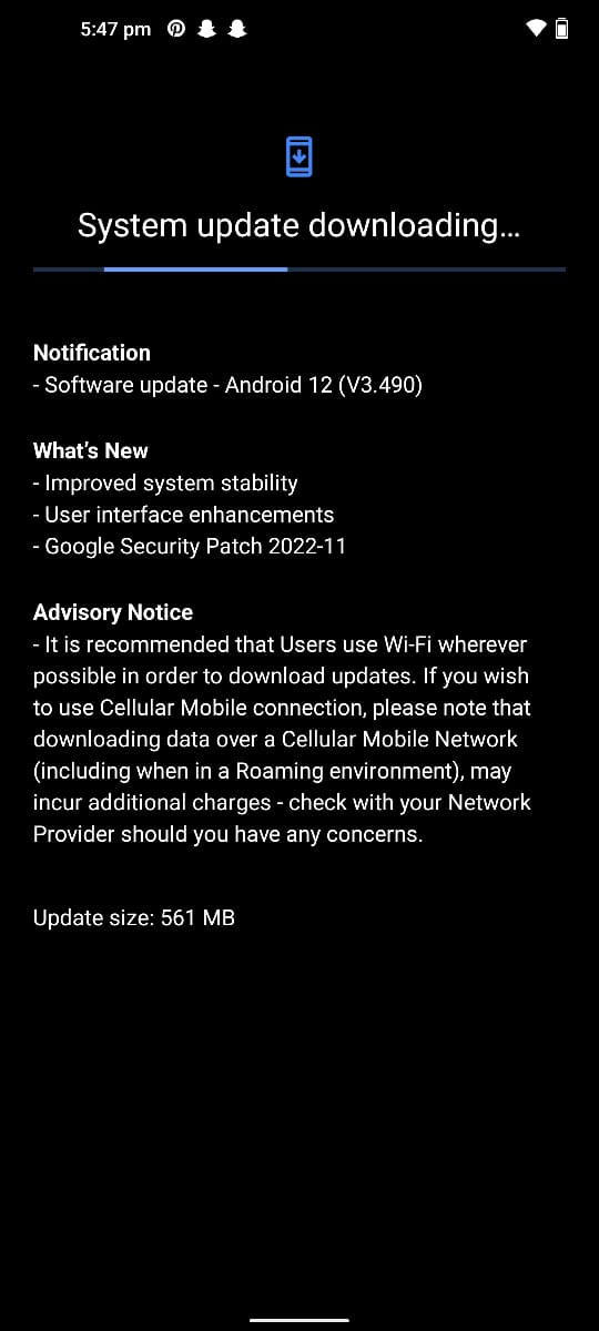 nokia 8.3 5g update android 12