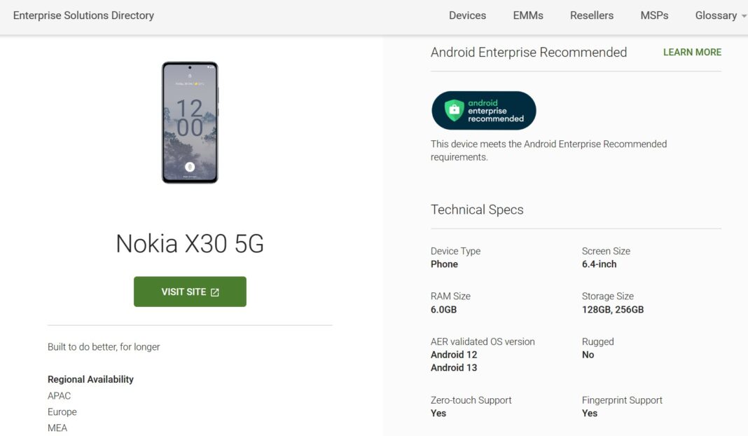 Nokia X30 5G officially confirmed to be Android 13 compatible by Nokia ...
