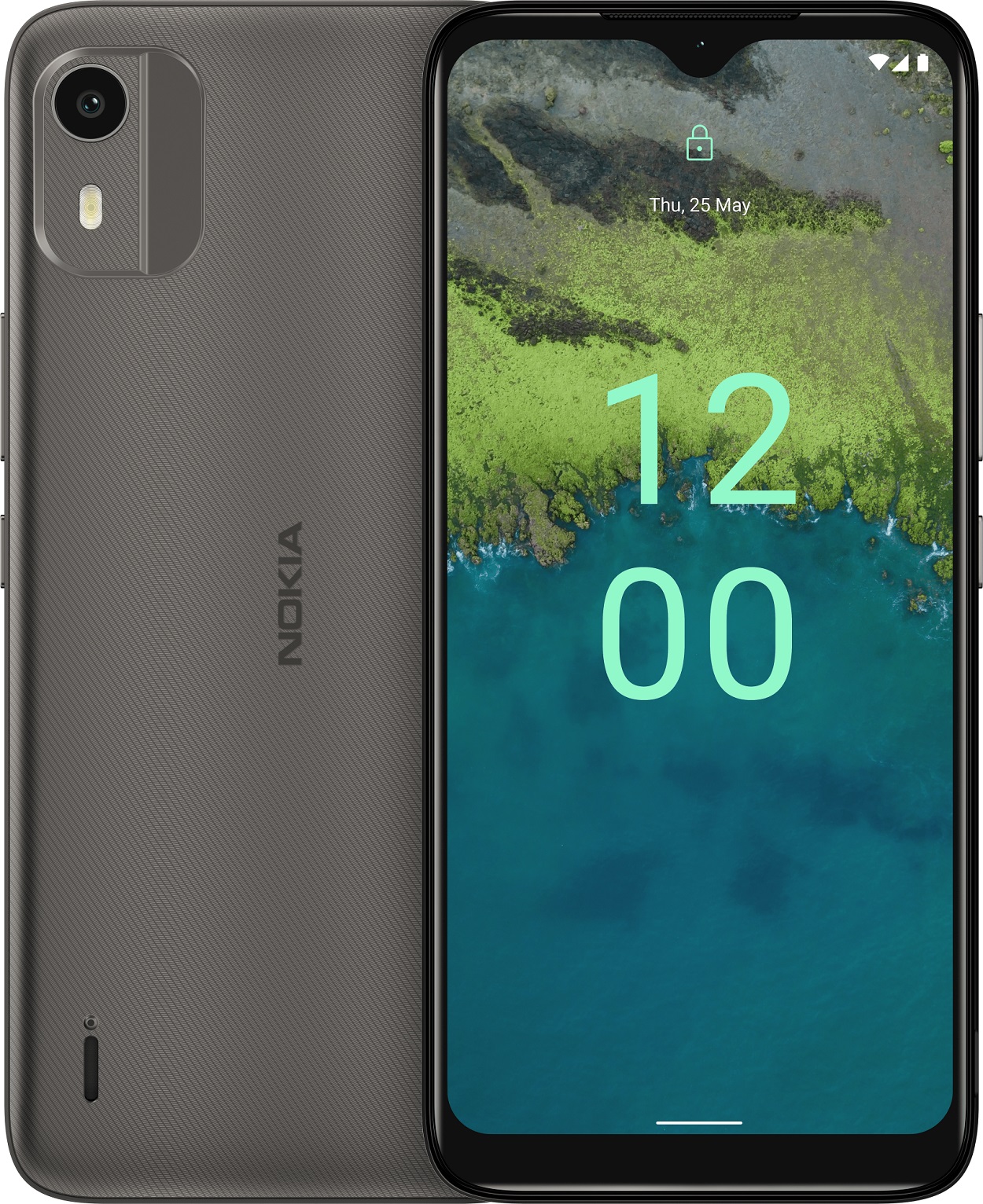 Cover Portafoglio In Pelle Per Nokia C12 / C12 Pro / C12 Plus - Custodia Libro Con Slot Schede E Chiusura Magnetica (Blu)