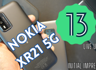 Android 13 Update on Nokia XR 21 5G: Initial impressions & live update process