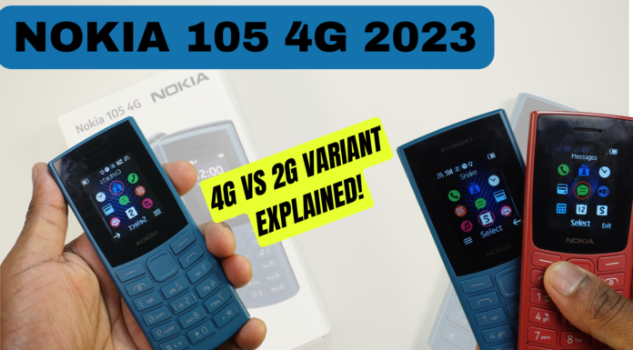 Nokia 105 4G 2023 Unboxing & Impressions: Upgraded Features!
