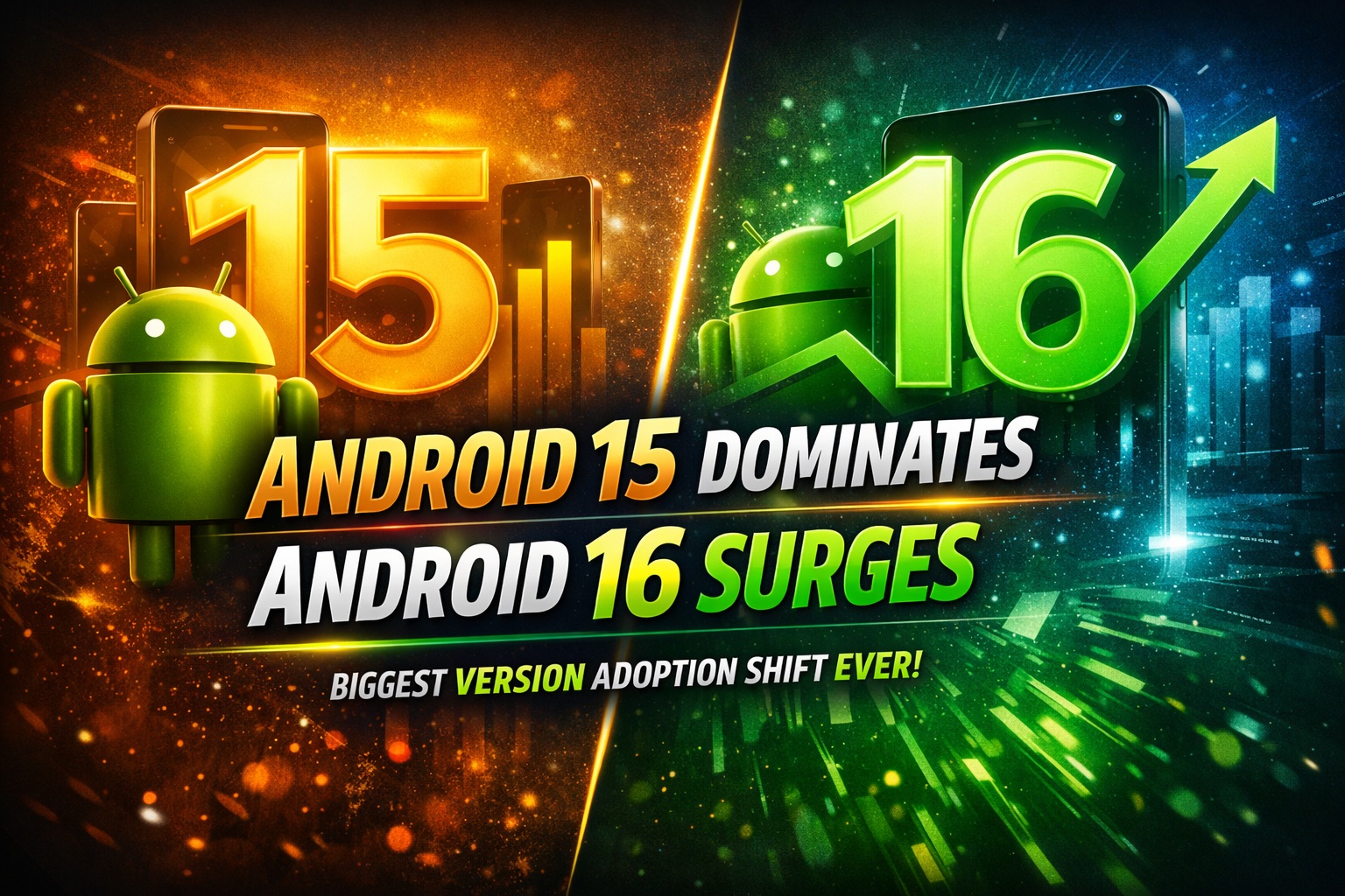 Android 15 Leads as Android 16 Adoption Rises
