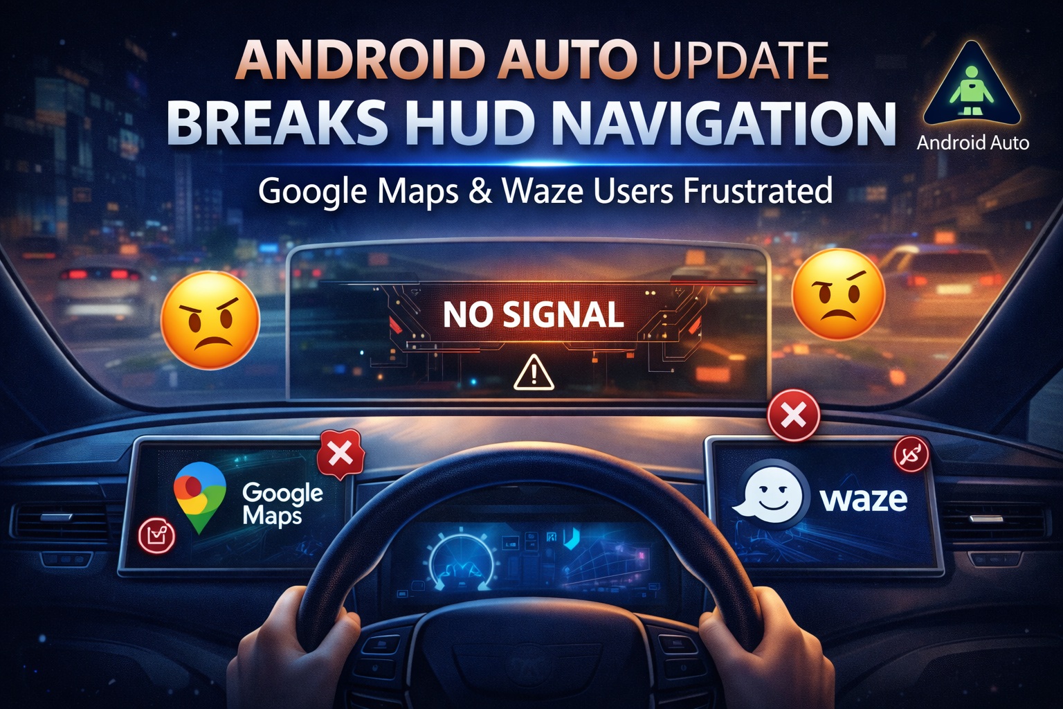 Android Auto Update Breaks Head-Up Display Navigation