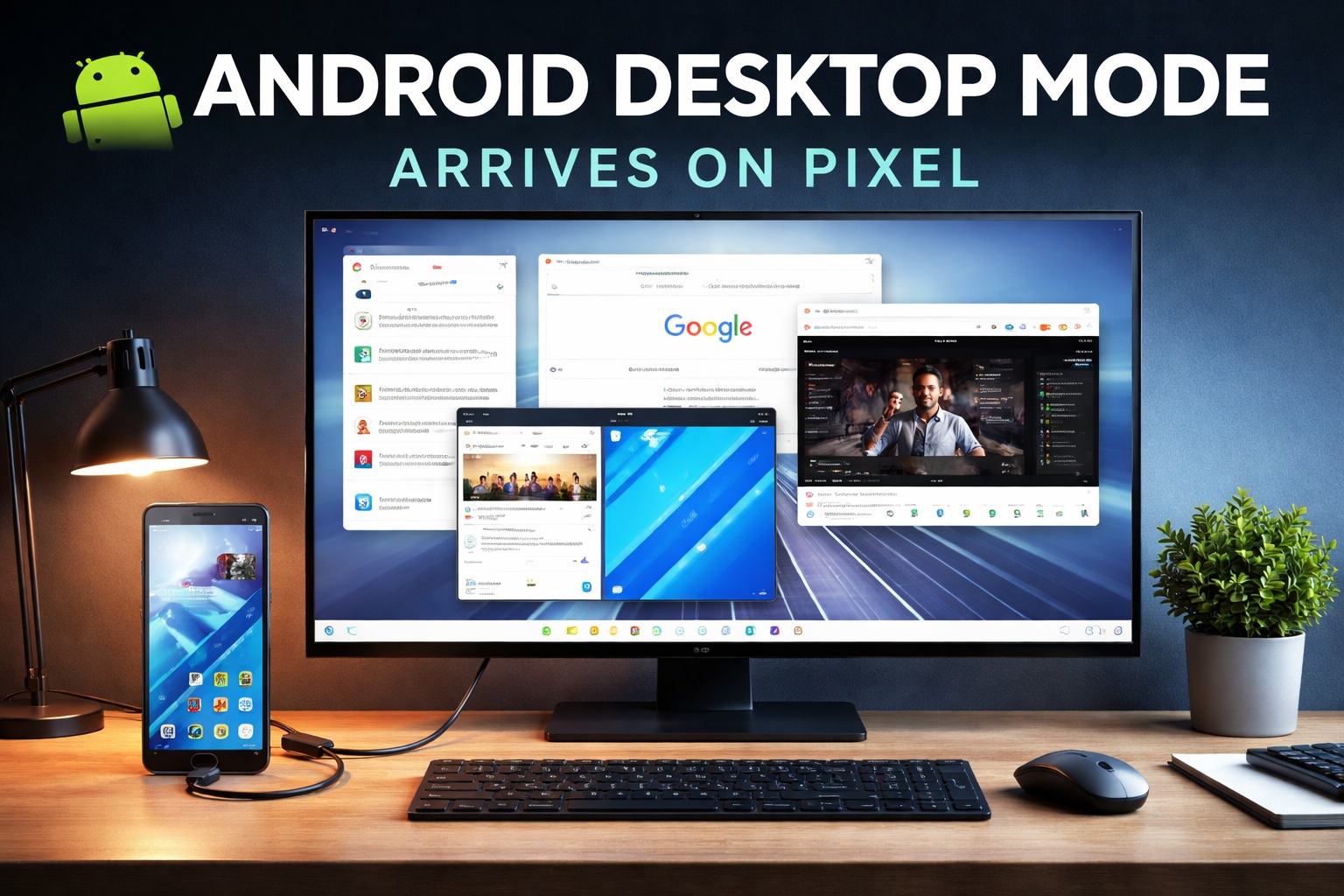 Android Desktop Mode Arrives on Pixel Phones
