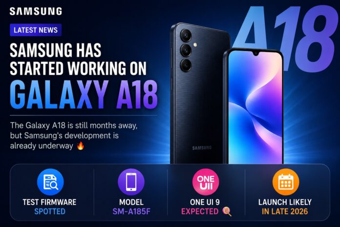 Samsung Galaxy A18 development news