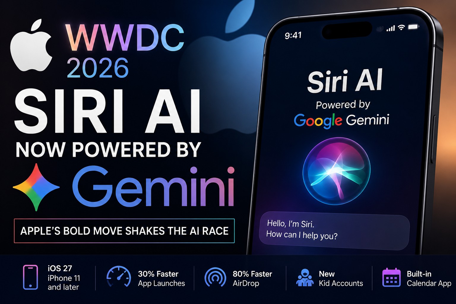Google Gemini Powers Apple Siri AI - NPowerUser