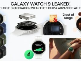 Samsung Galaxy Watch 9 Big Leak: Snapdragon Wear Elite, Bluetooth 6.0, Energy Score & Advanced AI Vitals Detailed in Official Posters