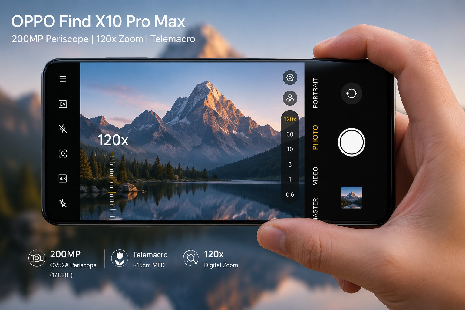 OPPO Find X10 Pro Max 200MP Camera Leak