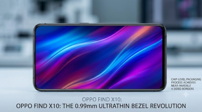 Oppo Find X10 Redefines Smartphone Displays with Record-Breaking 0.99mm Bezels